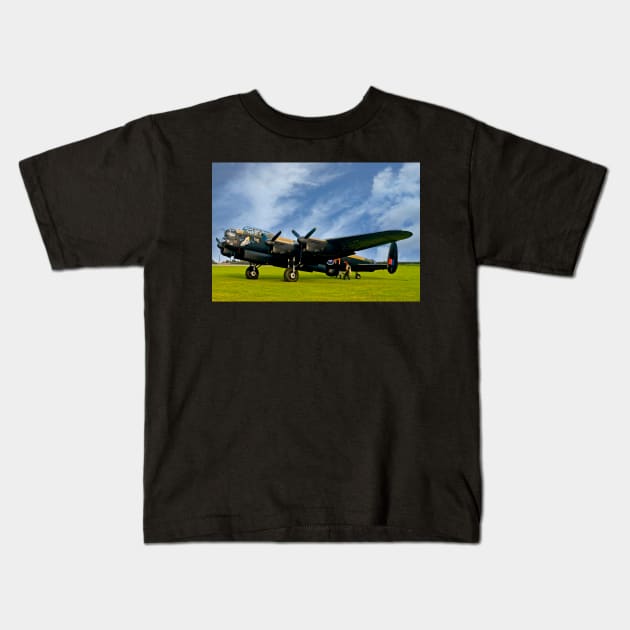 RAF Lancaster Bomber Kids T-Shirt by MartynUK